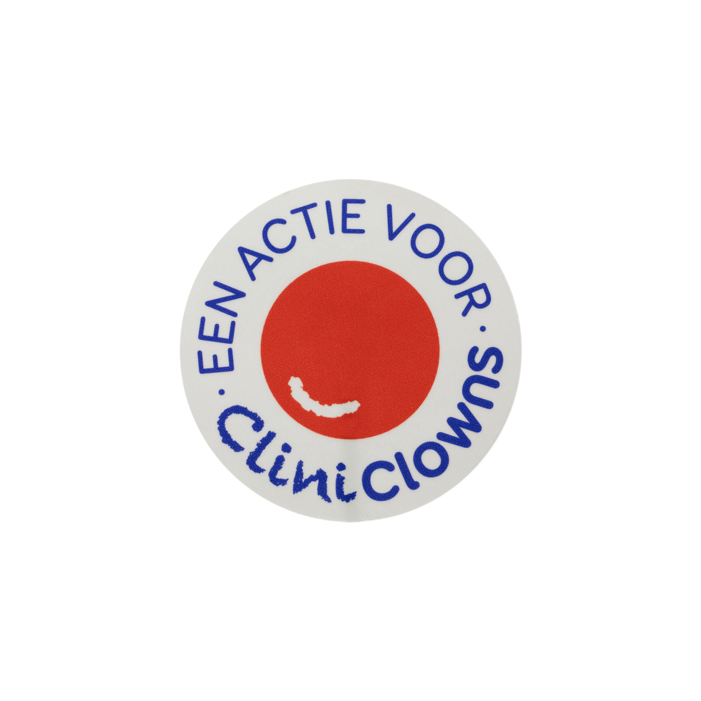 CliniClowns textielsticker 'Een actie voor CliniClowns'